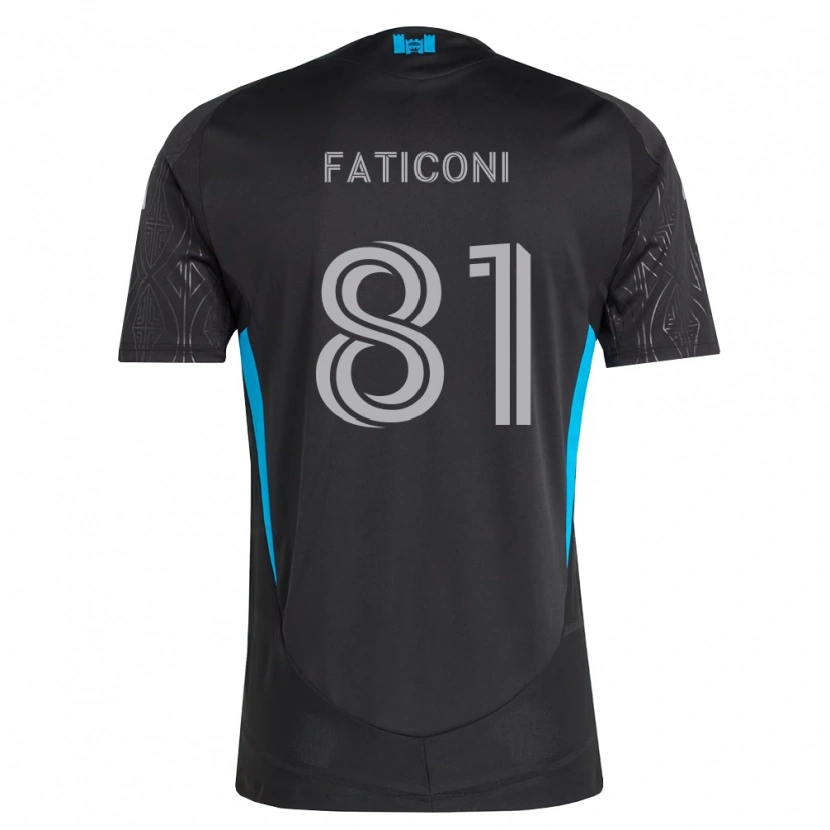 Danxen Criança Camisola Trey Faticoni #81 Preto Branco Azul Celeste Alternativa 2026/27 Camisa