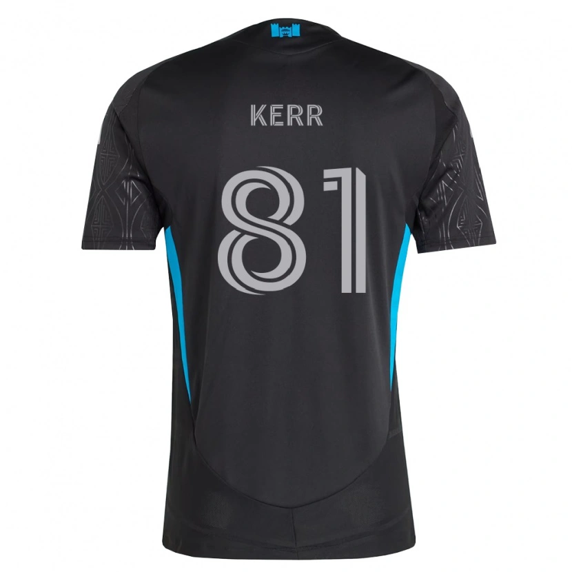 Danxen Criança Camisola Keegan Kerr #81 Preto Branco Azul Celeste Alternativa 2026/27 Camisa