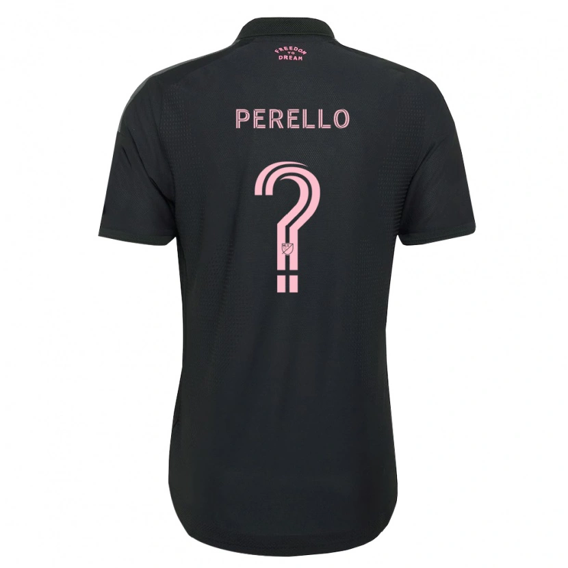 Danxen Criança Camisola Sergio Perello #0 Rosa Preto Branco Alternativa 2026/27 Camisa