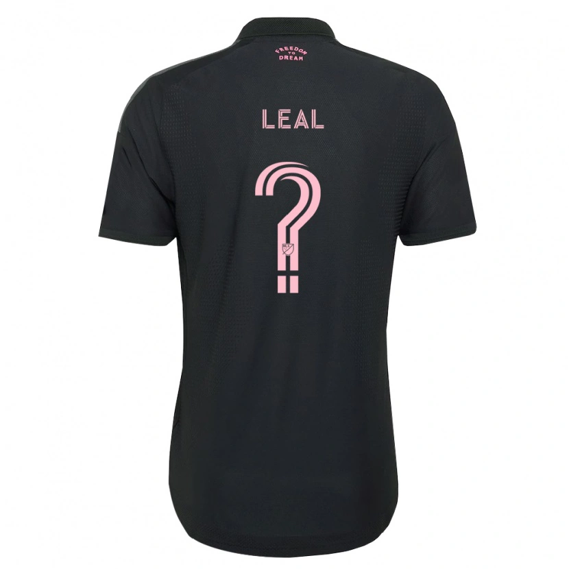 Danxen Criança Camisola Gabriel Leal #0 Rosa Preto Branco Alternativa 2026/27 Camisa