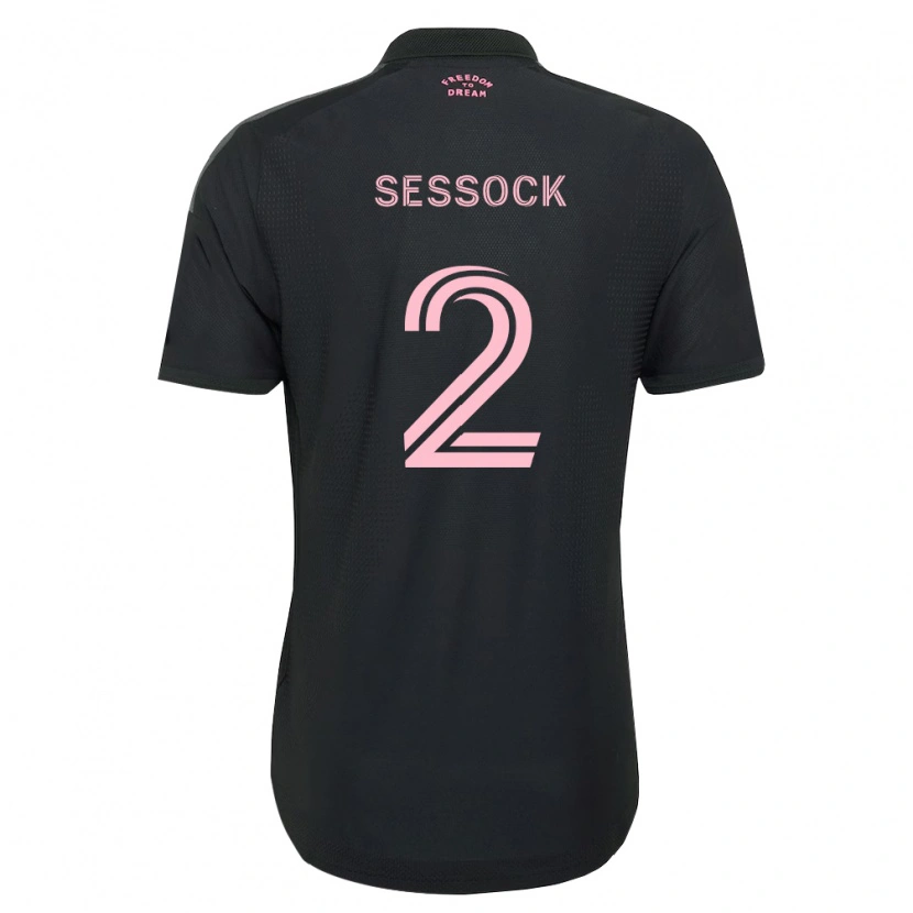 Danxen Criança Camisola Nykolas Sessock #2 Rosa Preto Branco Alternativa 2026/27 Camisa