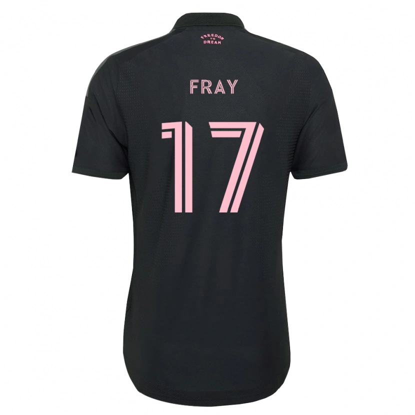 Danxen Criança Camisola Ian Fray #17 Rosa Preto Branco Alternativa 2026/27 Camisa