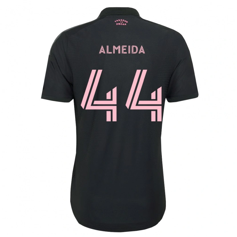 Danxen Criança Camisola Nicholas Almeida #44 Rosa Preto Branco Alternativa 2026/27 Camisa