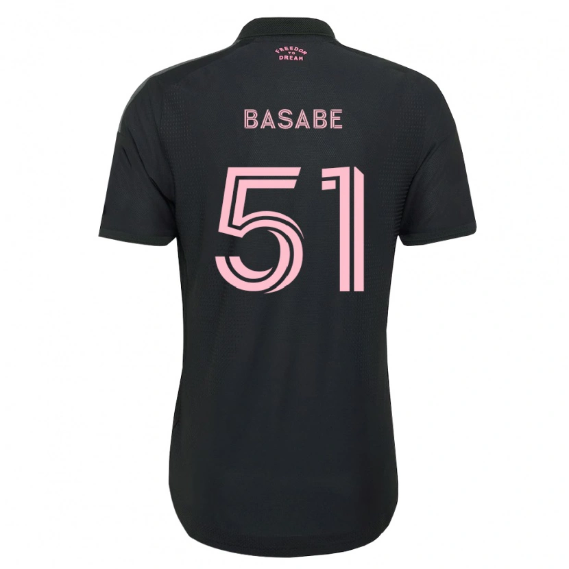 Danxen Criança Camisola Samuel Basabe #51 Rosa Preto Branco Alternativa 2026/27 Camisa