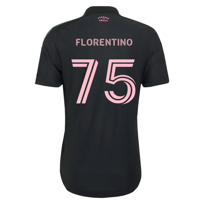 Danxen Criança Camisola Gabriel Florentino #75 Rosa Preto Branco Alternativa 2026/27 Camisa