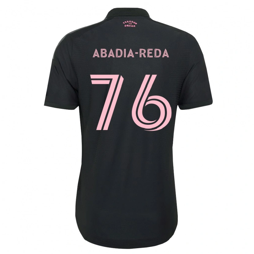 Danxen Criança Camisola Ezequiel Abadia-Reda #76 Rosa Preto Branco Alternativa 2026/27 Camisa