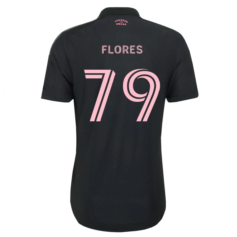 Danxen Criança Camisola Alejandro Flores #79 Rosa Preto Branco Alternativa 2026/27 Camisa