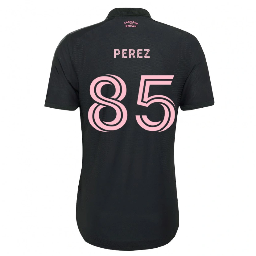 Danxen Criança Camisola Matthew Perez #85 Rosa Preto Branco Alternativa 2026/27 Camisa