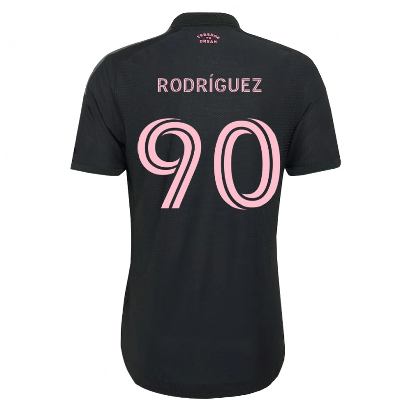 Danxen Criança Camisola Mark Rodríguez #90 Rosa Preto Branco Alternativa 2026/27 Camisa