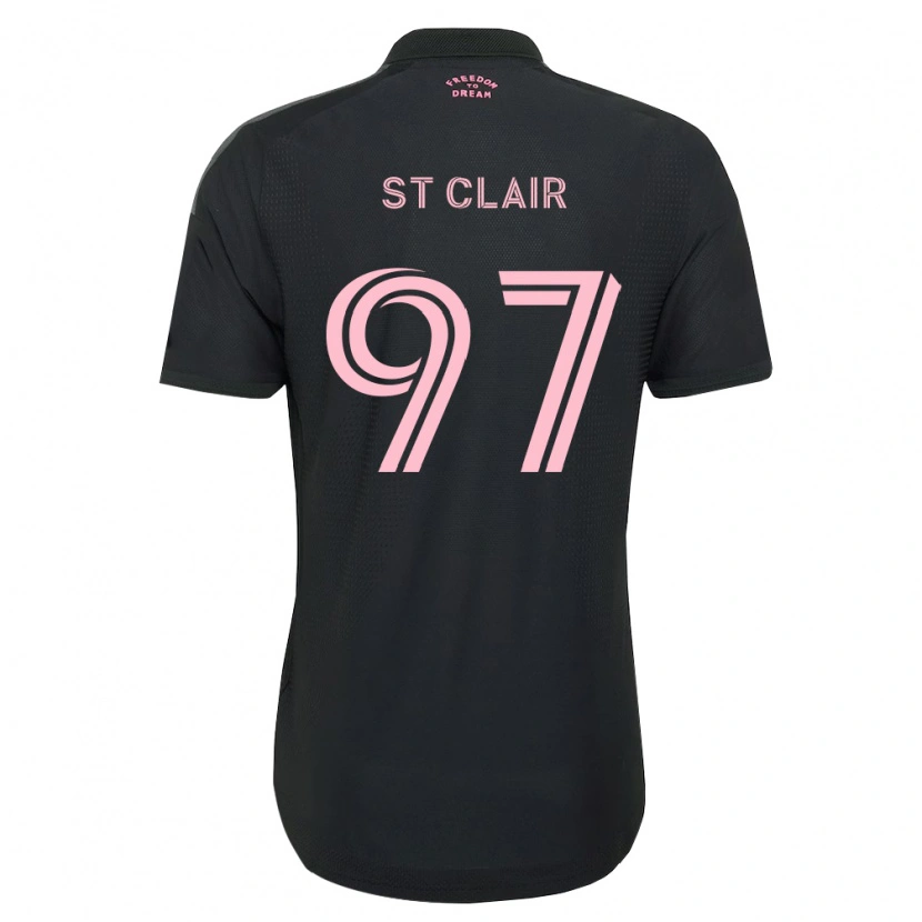 Danxen Criança Camisola Dayne St. Clair #97 Rosa Preto Branco Alternativa 2026/27 Camisa