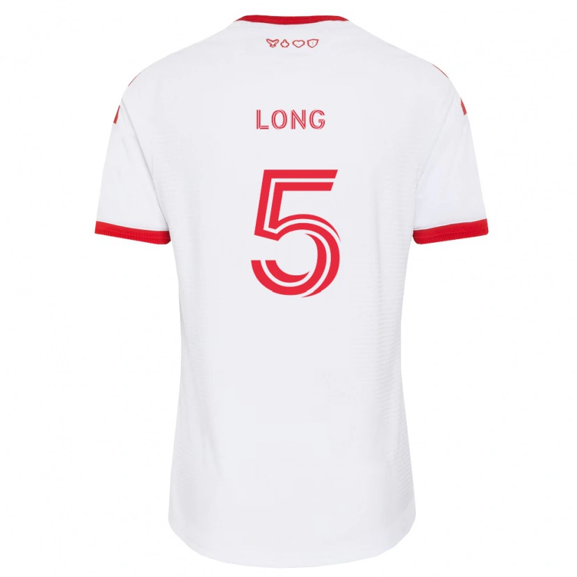 Danxen Criança Camisola Kevin Long #5 Branco Vermelho Preto Alternativa 2026/27 Camisa