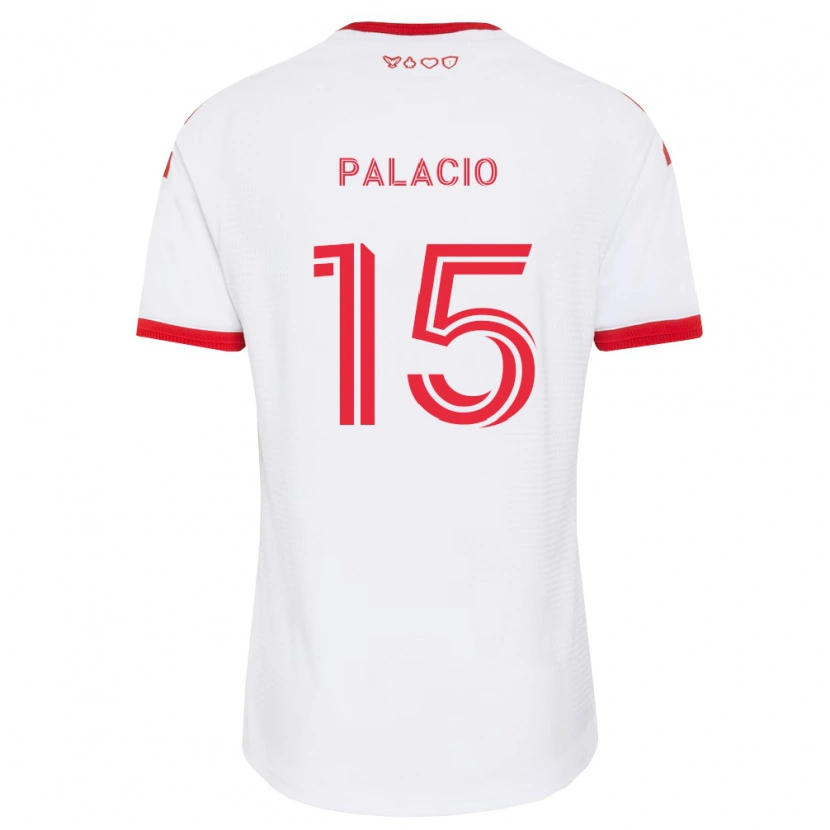 Danxen Criança Camisola Nelson Palacio #15 Branco Vermelho Preto Alternativa 2026/27 Camisa