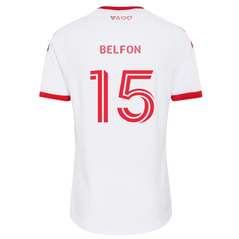 Danxen Criança Camisola Quinton Belfon #15 Branco Vermelho Preto Alternativa 2026/27 Camisa