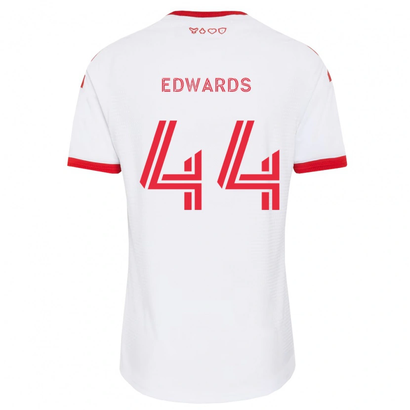 Danxen Criança Camisola Raheem Edwards #44 Branco Vermelho Preto Alternativa 2026/27 Camisa
