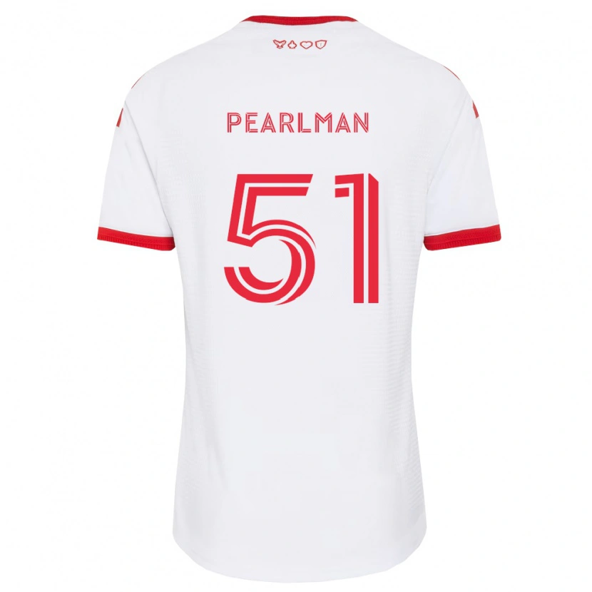 Danxen Criança Camisola Adam Pearlman #51 Branco Vermelho Preto Alternativa 2026/27 Camisa