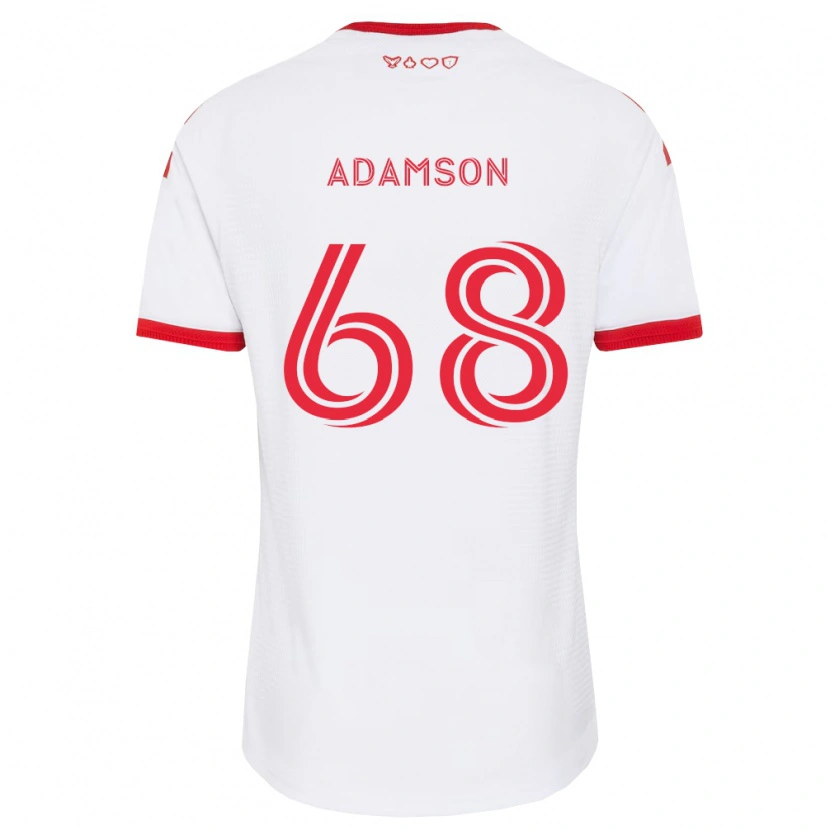 Danxen Criança Camisola Demitre Adamson #68 Branco Vermelho Preto Alternativa 2026/27 Camisa
