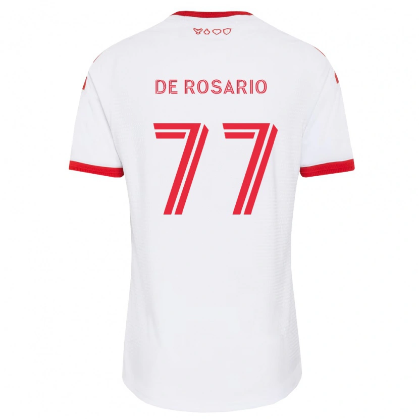 Danxen Criança Camisola Adisa De Rosario #77 Branco Vermelho Preto Alternativa 2026/27 Camisa