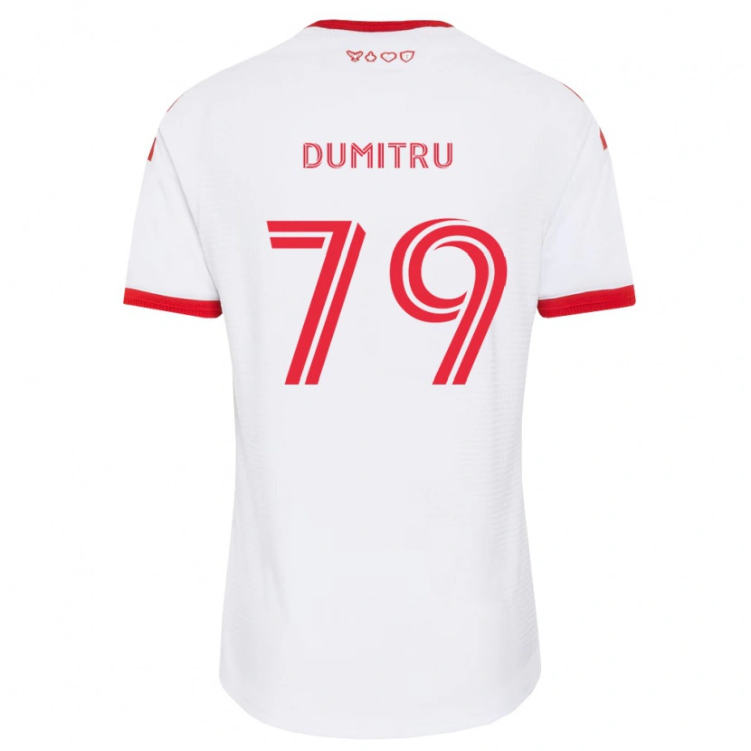 Danxen Criança Camisola Andrei Dumitru #79 Branco Vermelho Preto Alternativa 2026/27 Camisa