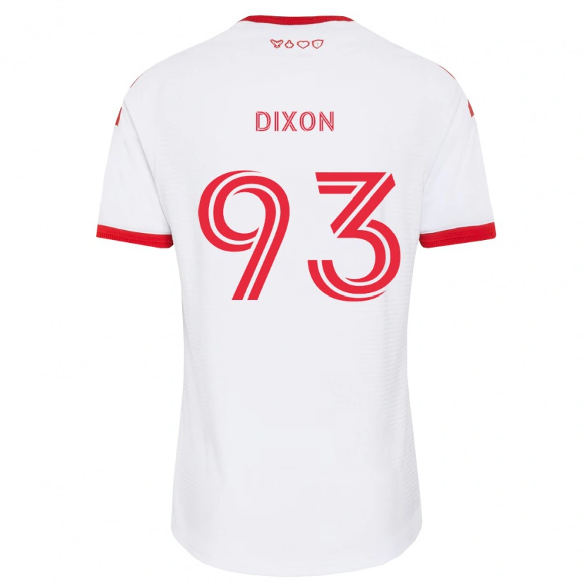 Danxen Criança Camisola Damar Dixon #93 Branco Vermelho Preto Alternativa 2026/27 Camisa