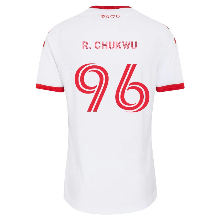 Danxen Criança Camisola Richard Chukwu #96 Branco Vermelho Preto Alternativa 2026/27 Camisa