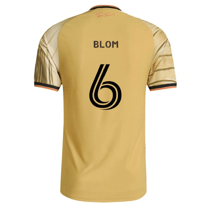 Danxen Criança Camisola Njabulo Blom #6 Marrom Amarelo Preto Alternativa 2026/27 Camisa