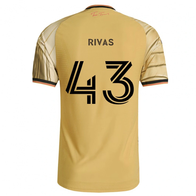 Danxen Criança Camisola Sergio Rivas #43 Marrom Amarelo Preto Alternativa 2026/27 Camisa