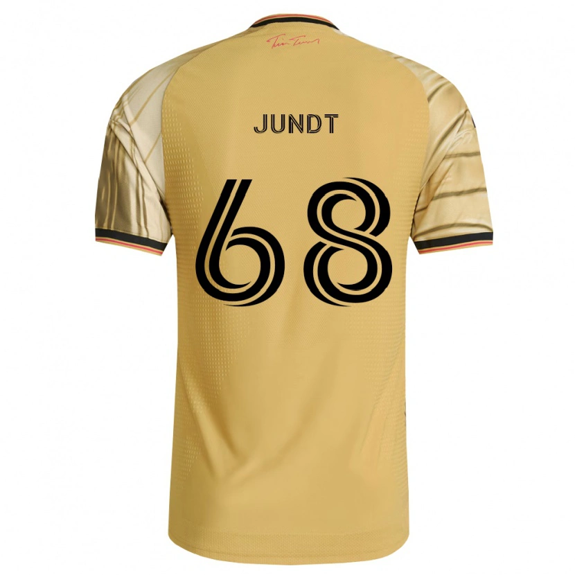 Danxen Criança Camisola Alexander Jundt #68 Marrom Amarelo Preto Alternativa 2026/27 Camisa