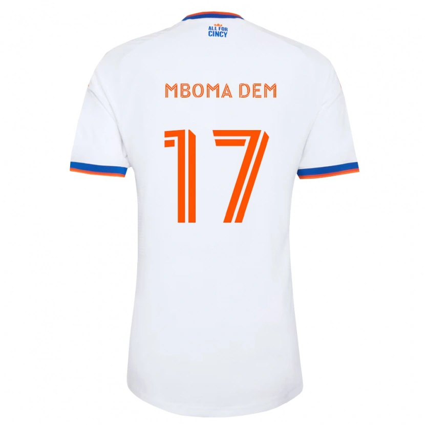 Danxen Criança Camisola Kenji Mboma Dem #17 Branco Azul Marinho Laranja Alternativa 2026/27 Camisa