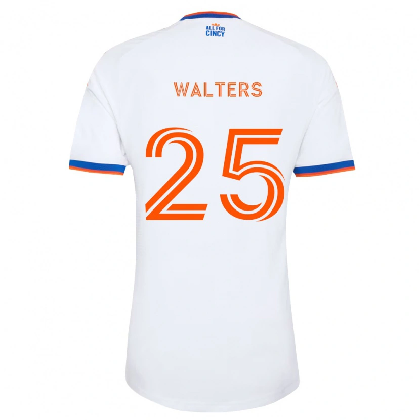 Danxen Criança Camisola Paul Walters #25 Branco Azul Marinho Laranja Alternativa 2026/27 Camisa