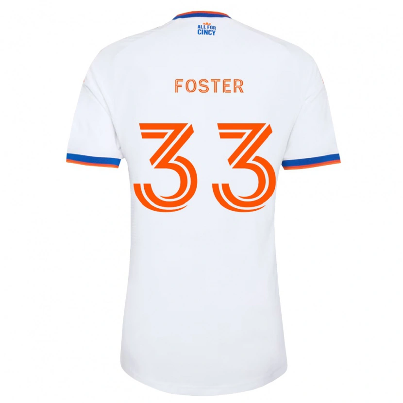 Danxen Criança Camisola Isaiah Foster #33 Branco Azul Marinho Laranja Alternativa 2026/27 Camisa