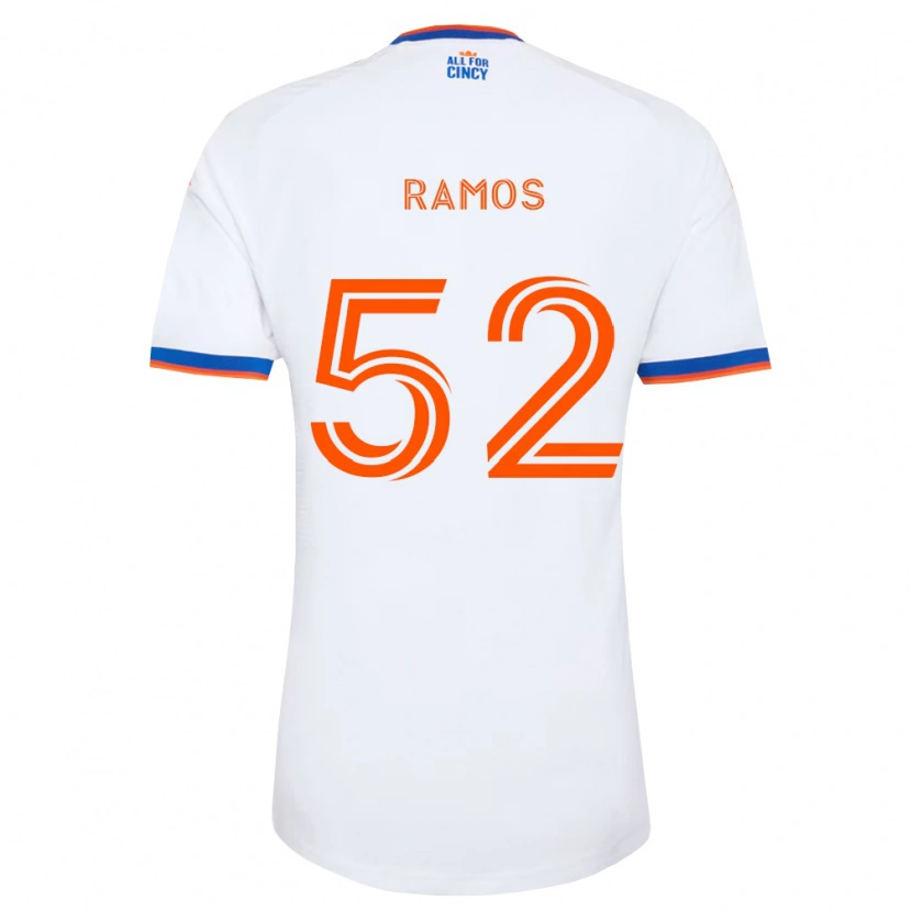 Danxen Criança Camisola Yair Ramos #52 Branco Azul Marinho Laranja Alternativa 2026/27 Camisa