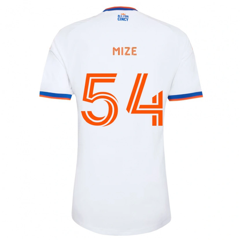 Danxen Criança Camisola Jack Mize #54 Branco Azul Marinho Laranja Alternativa 2026/27 Camisa