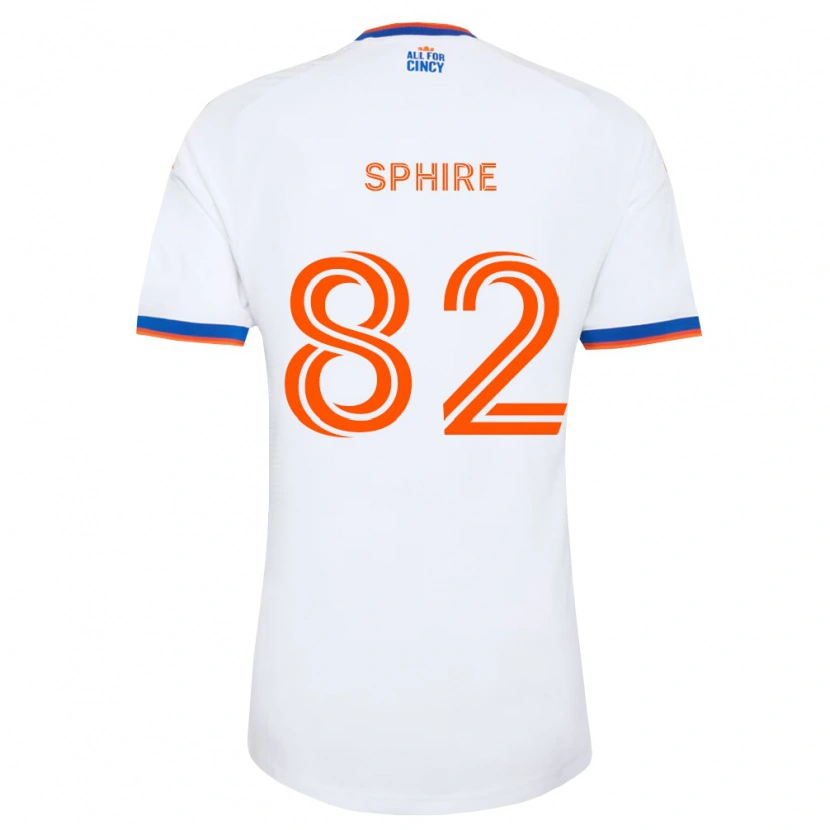 Danxen Criança Camisola Camden Sphire #82 Branco Azul Marinho Laranja Alternativa 2026/27 Camisa