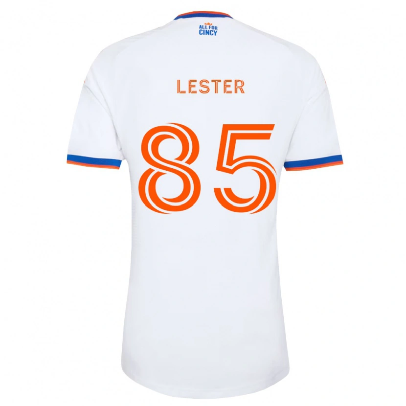 Danxen Criança Camisola Dominick Lester #85 Branco Azul Marinho Laranja Alternativa 2026/27 Camisa
