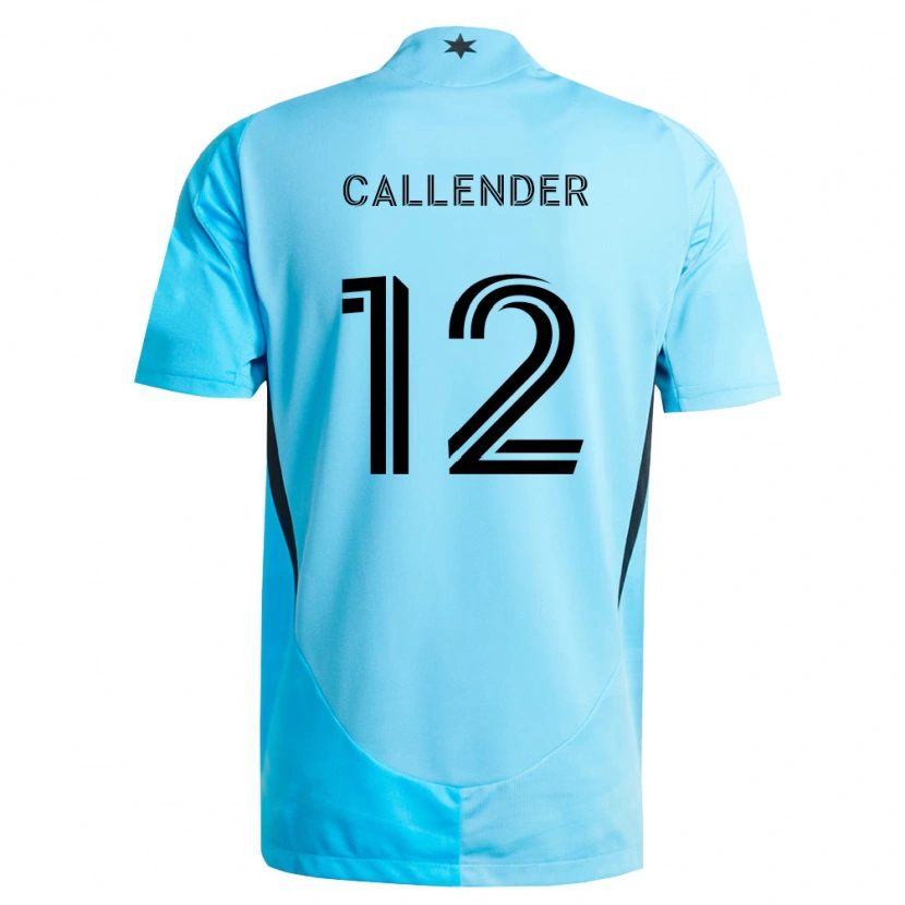 Danxen Criança Camisola Drake Callender #12 Azul Claro Preto Alternativa 2026/27 Camisa