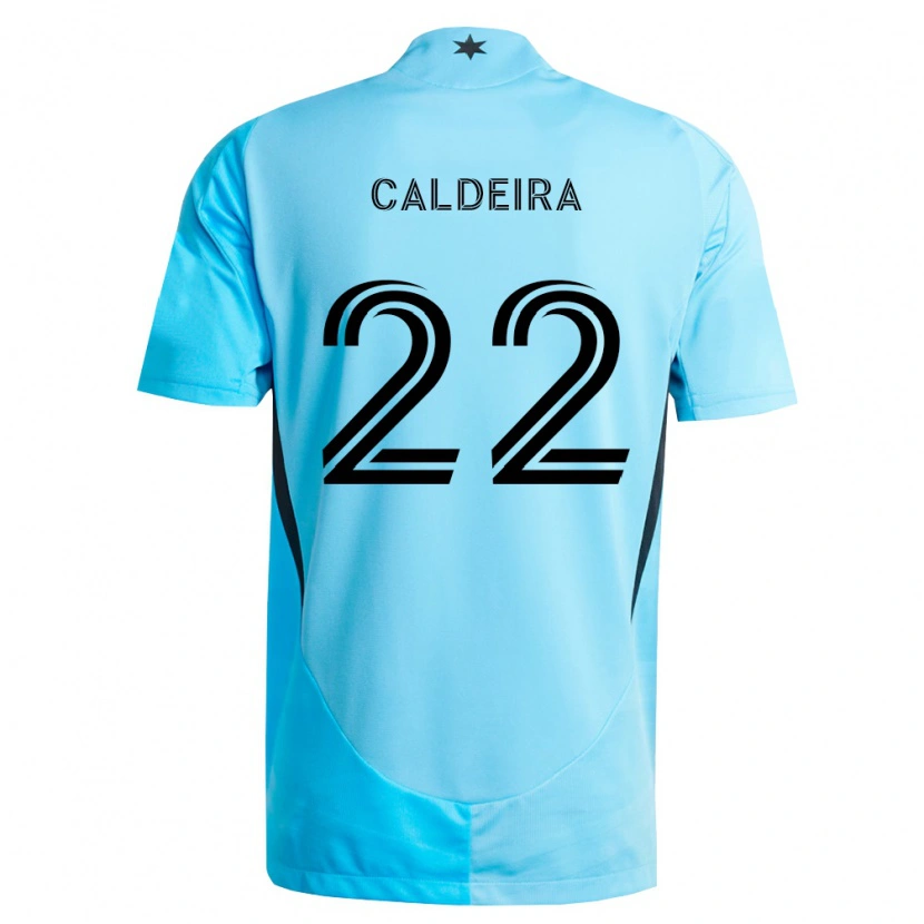 Danxen Criança Camisola Marcus Caldeira #22 Azul Claro Preto Alternativa 2026/27 Camisa