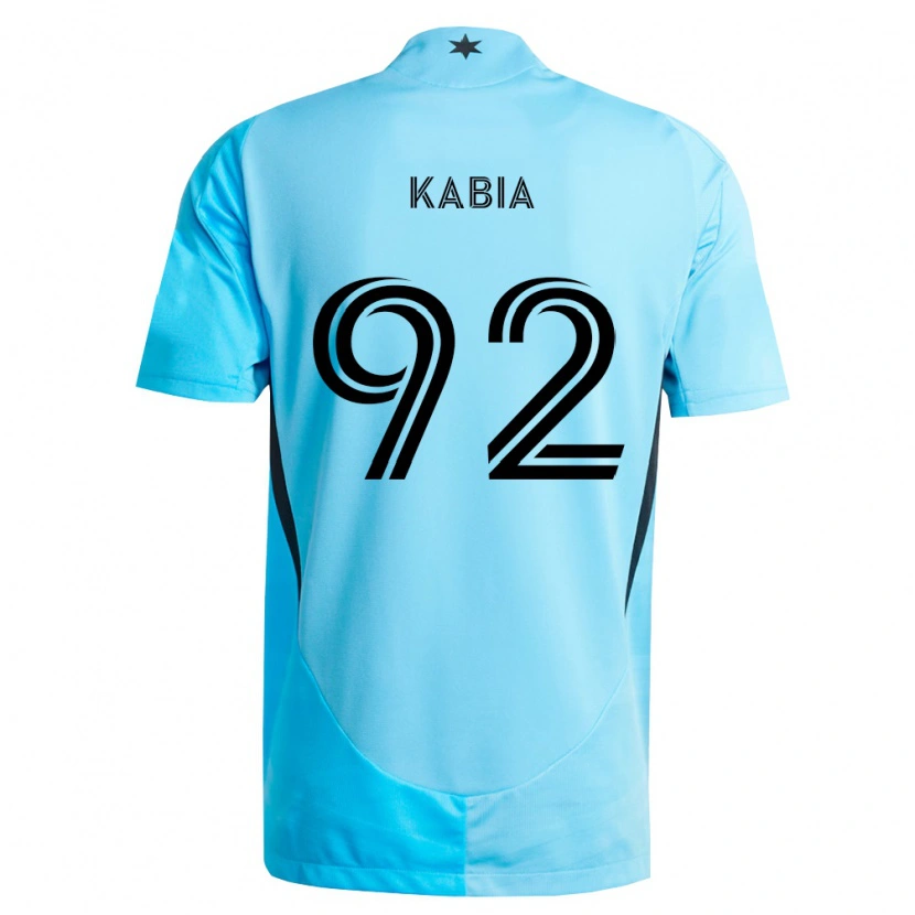 Danxen Criança Camisola Alpha Kabia #92 Azul Claro Preto Alternativa 2026/27 Camisa