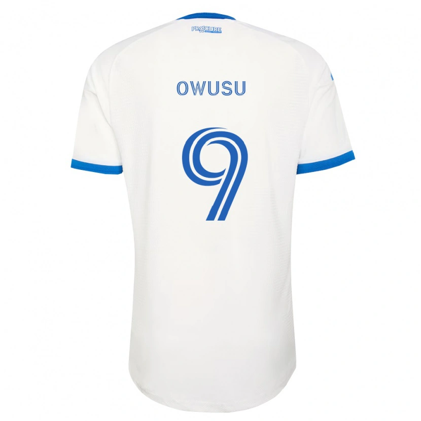 Danxen Criança Camisola Prince Owusu #9 Azul Celeste Branco Alternativa 2026/27 Camisa