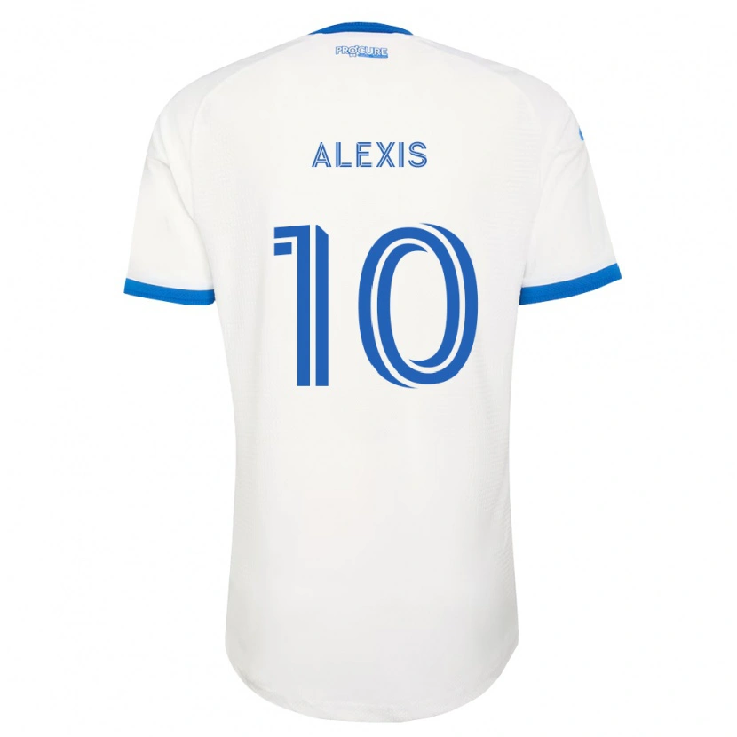 Danxen Criança Camisola Alexis Sánchez #10 Azul Celeste Branco Alternativa 2026/27 Camisa