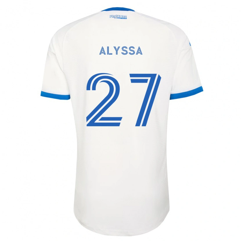 Danxen Criança Camisola Garreaud Alyssa #27 Azul Celeste Branco Alternativa 2026/27 Camisa