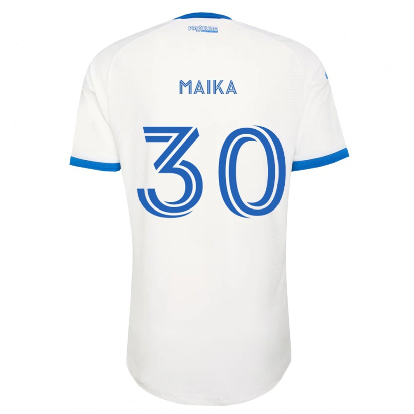 Danxen Criança Camisola Valcourt Maika #30 Azul Celeste Branco Alternativa 2026/27 Camisa