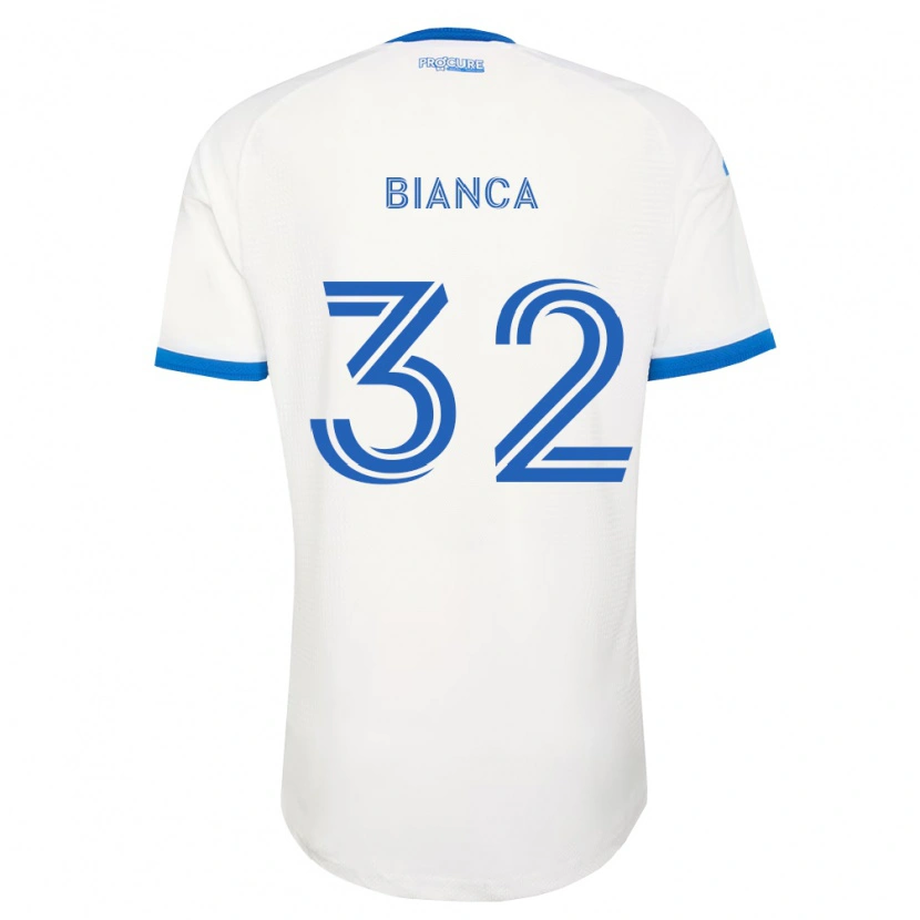 Danxen Criança Camisola Hanisch Bianca #32 Azul Celeste Branco Alternativa 2026/27 Camisa