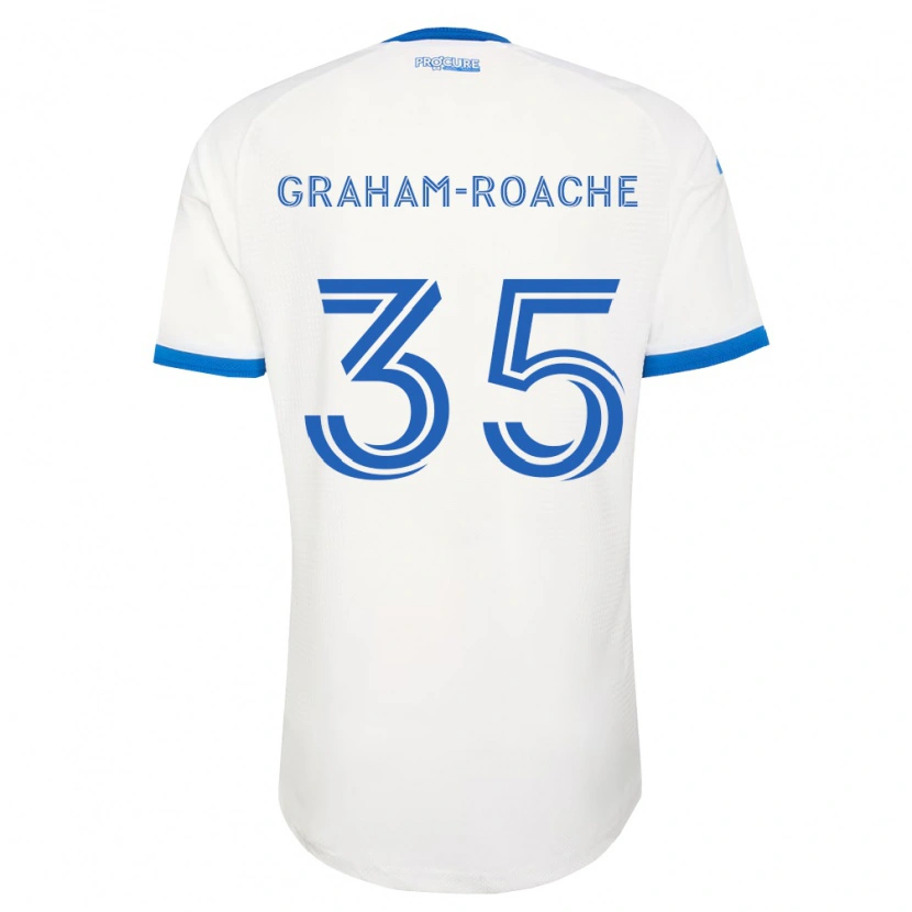 Danxen Criança Camisola Owen Graham-Roache #35 Azul Celeste Branco Alternativa 2026/27 Camisa