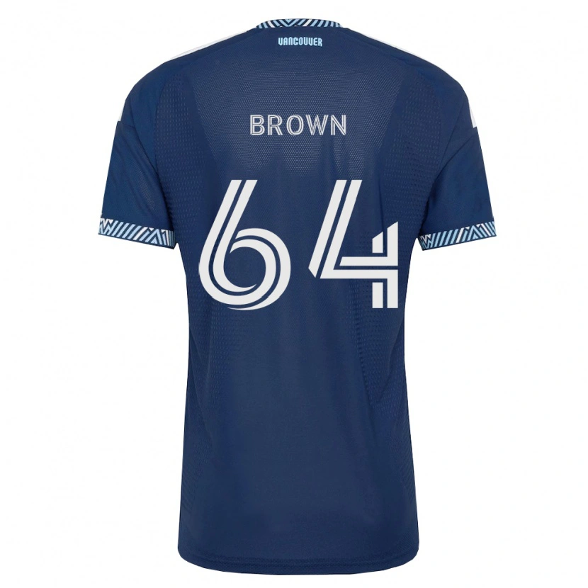 Danxen Criança Camisola Tyler Brown #64 Azul Profundo Branco Alternativa 2026/27 Camisa