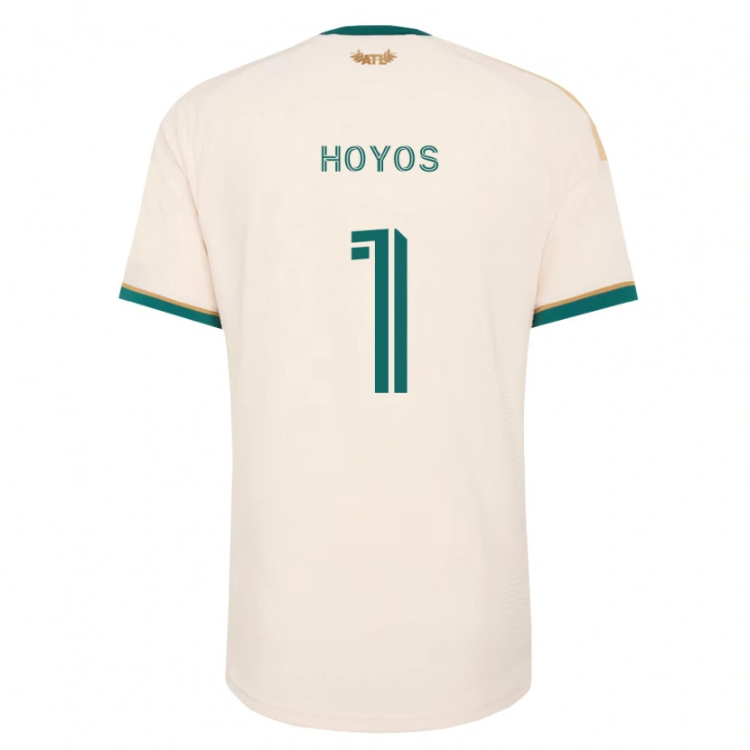 Danxen Criança Camisola Lucas Hoyos #1 Verde Champanhe Alternativa 2026/27 Camisa