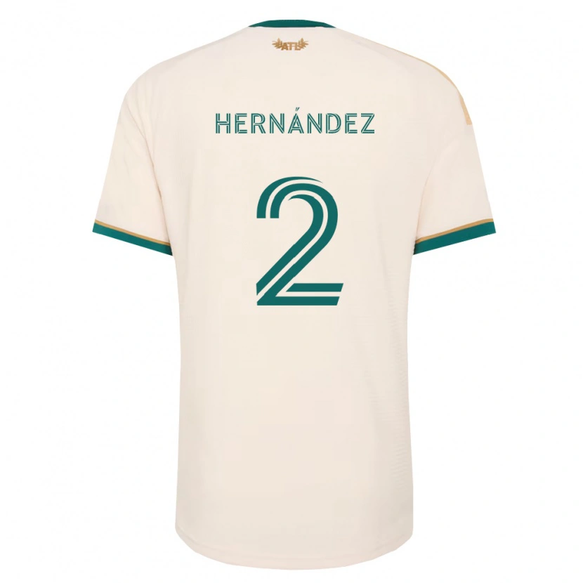 Danxen Criança Camisola Ronald Hernández #2 Verde Champanhe Alternativa 2026/27 Camisa