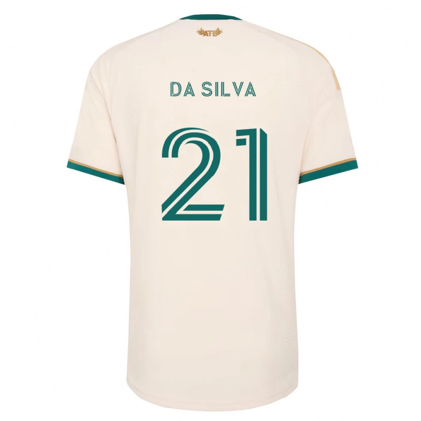 Danxen Criança Camisola Lucas Da Silva #21 Verde Champanhe Alternativa 2026/27 Camisa