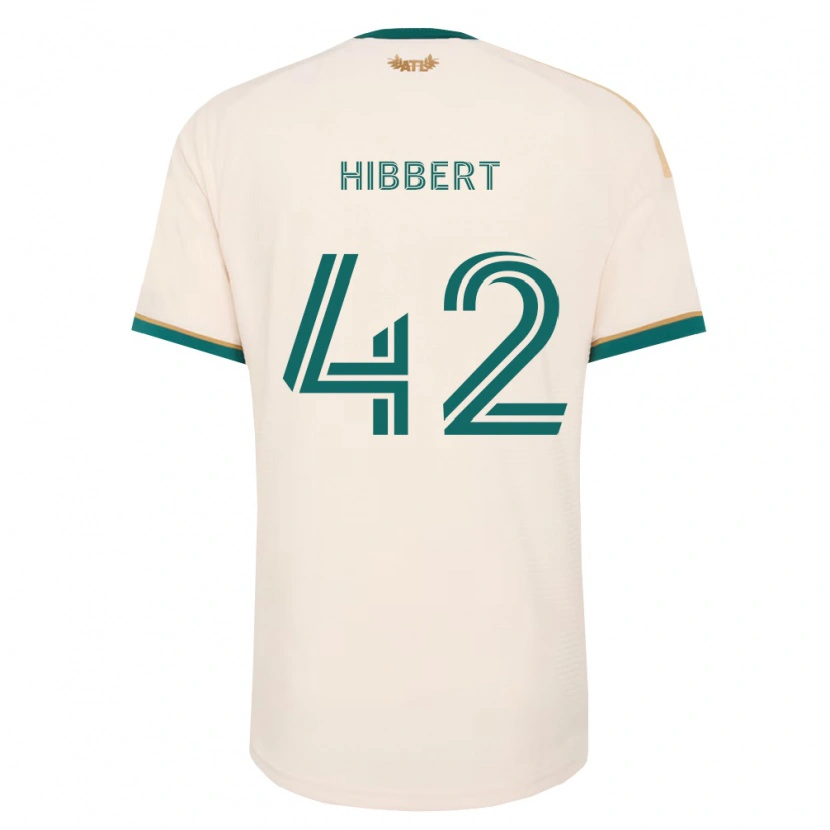 Danxen Criança Camisola Jayden Hibbert #42 Verde Champanhe Alternativa 2026/27 Camisa