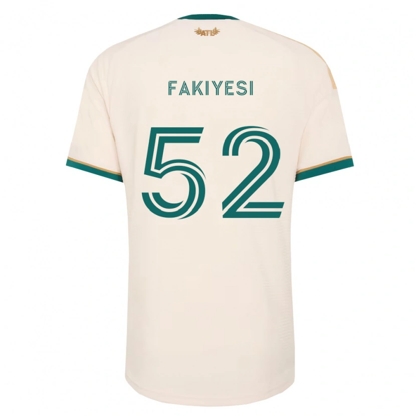 Danxen Criança Camisola Seyi Fakiyesi #52 Verde Champanhe Alternativa 2026/27 Camisa