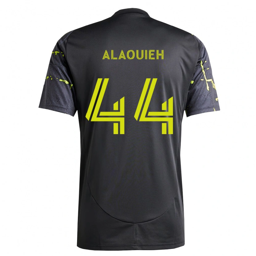 Danxen Criança Camisola Anthony Alaouieh #44 Amarelo Fluorescente Preto Alternativa 2026/27 Camisa